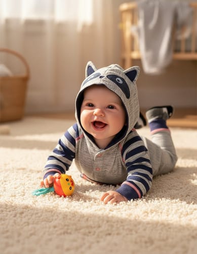 Enterito niño zorro gris 6-9 m